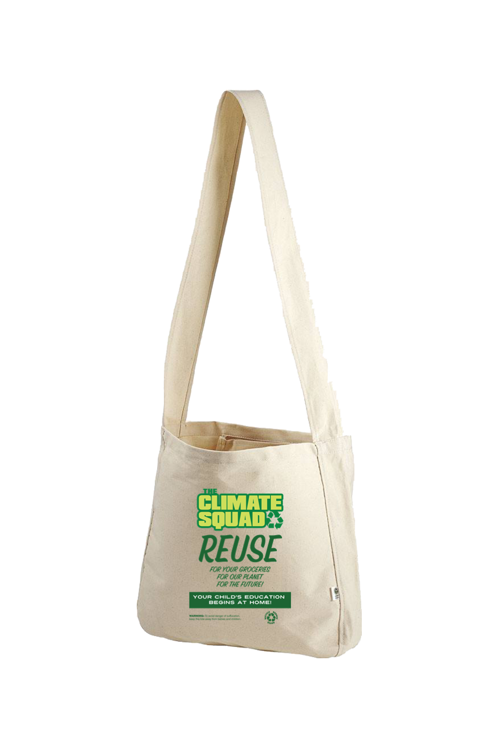 100% Organic Cotton Farmer's Market Tote Bag