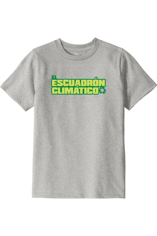 Camiseta Juvenil de Material 100% Reciclado El Escuadron Climatico Logotipo