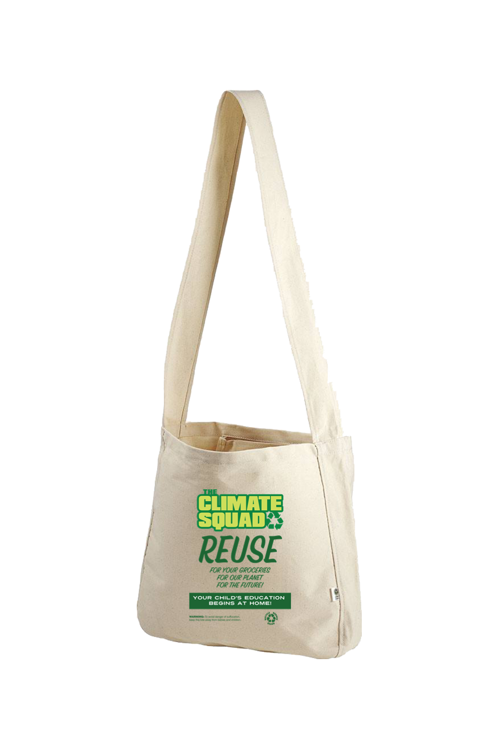 100% Organic Cotton Farmer's Market Tote Bag