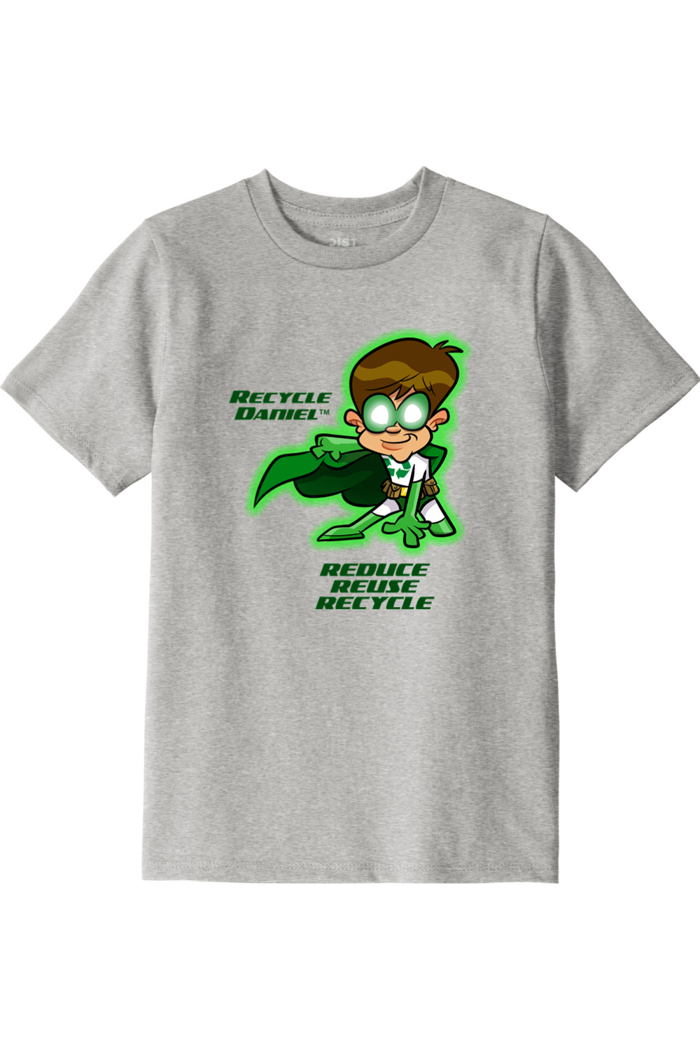 Youth 100% Recycled Material T-Shirt Recycle Daniel