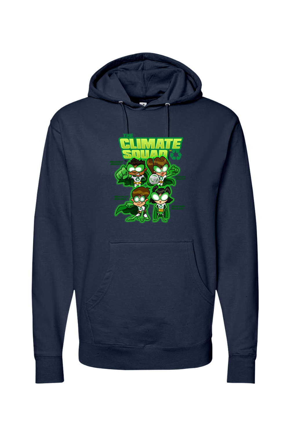 Adult Organic/Recycled Pullover Hooded Sweatshirt The Climate Squad