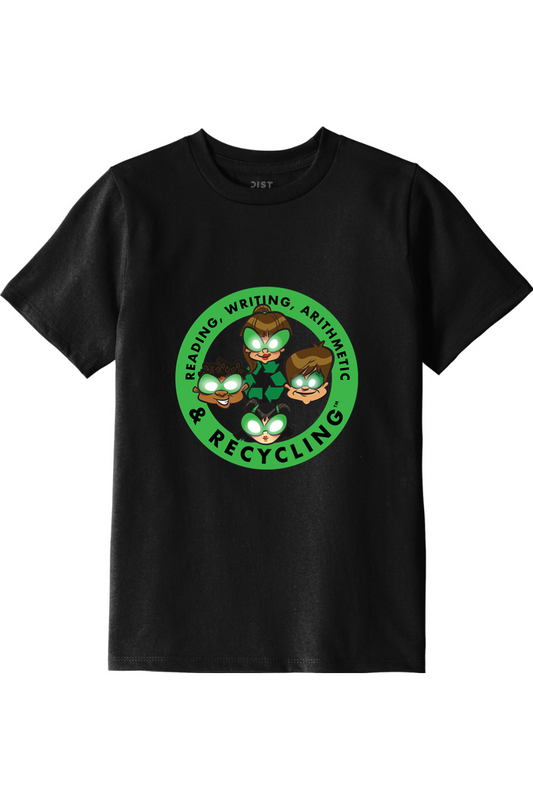 Youth 100% Recycled Material T-Shirt Circle Logo