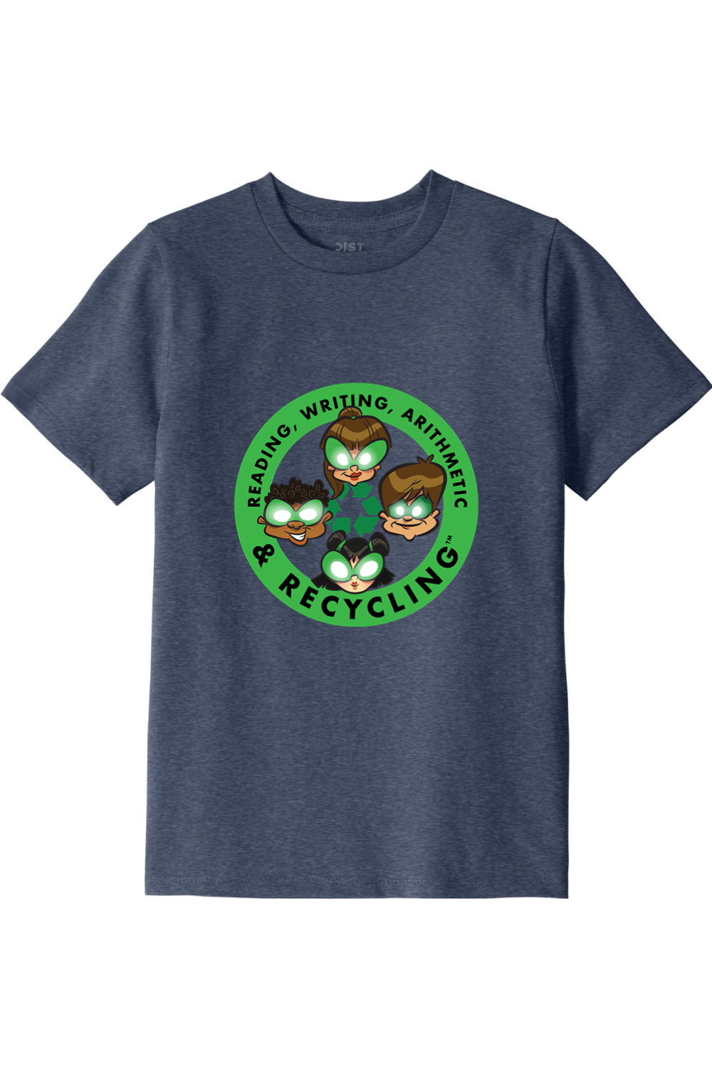 Youth 100% Recycled Material T-Shirt Circle Logo