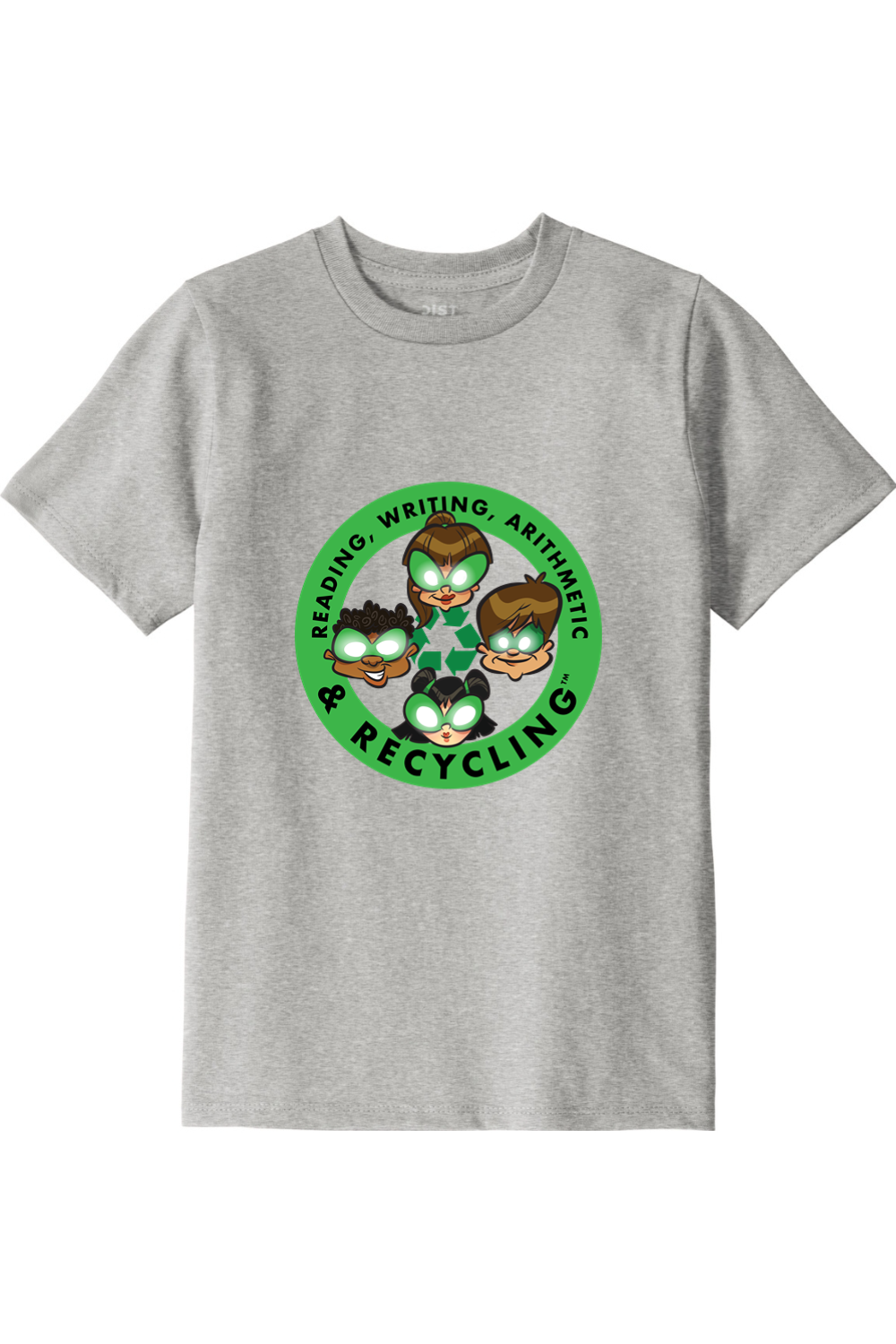 Youth 100% Recycled Material T-Shirt Circle Logo