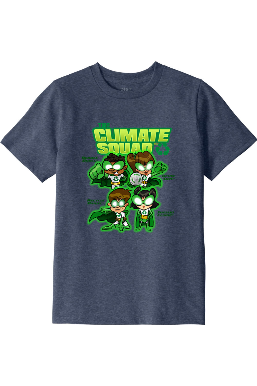 Youth 100% Recycled Material T-Shirt The Climate Squad