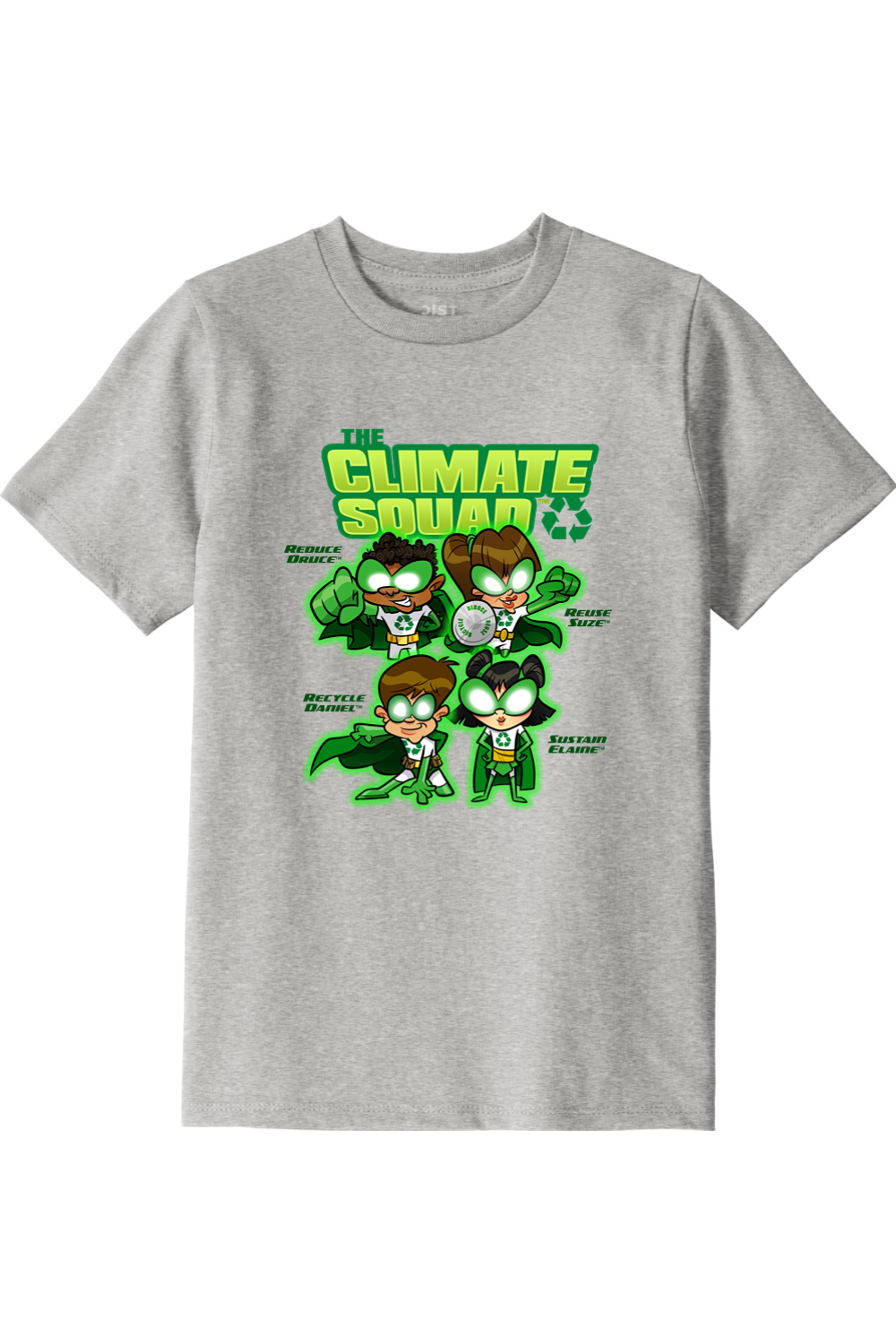 Youth 100% Recycled Material T-Shirt The Climate Squad