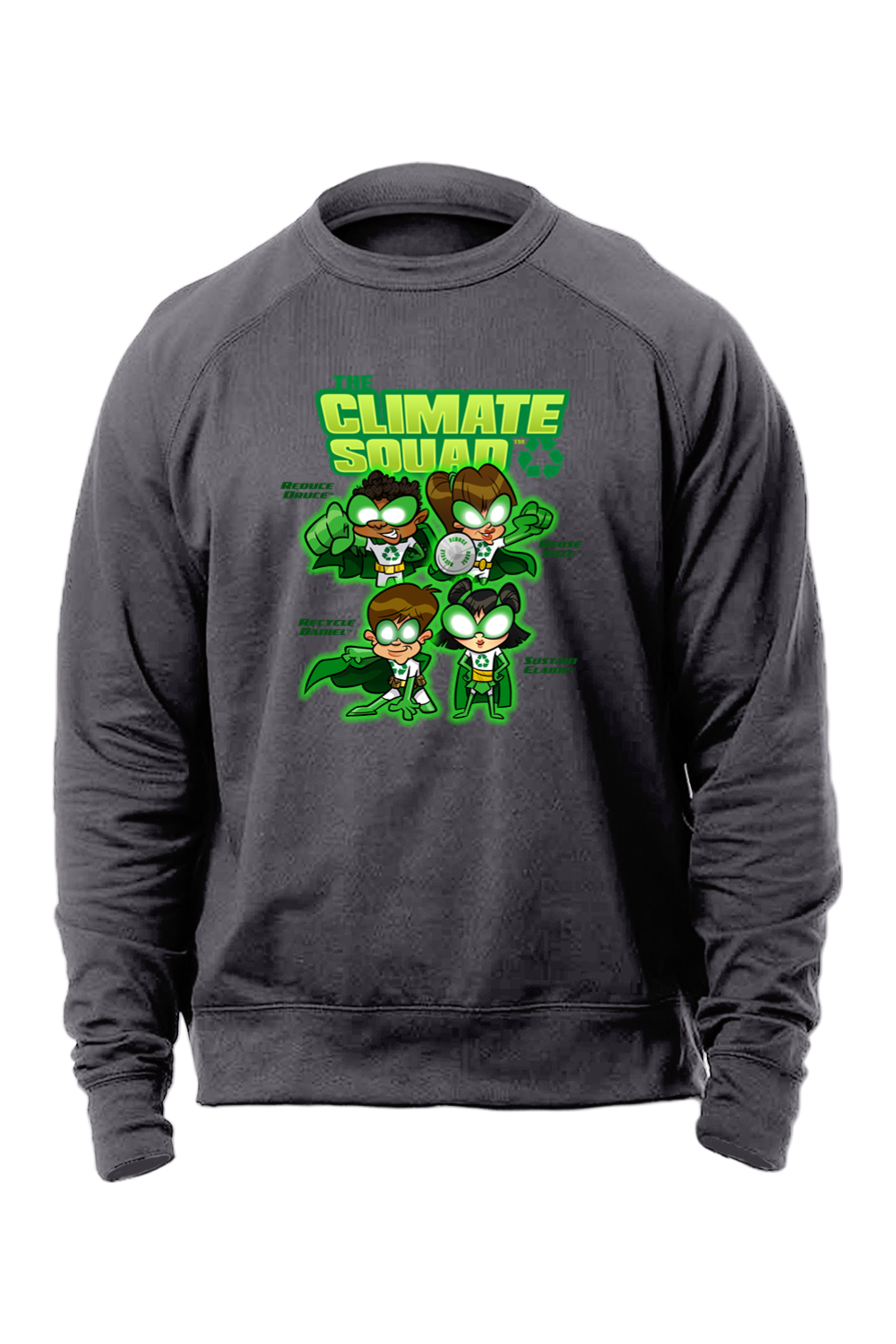 Adult Unisex Organic/Recycled Motion Crewneck Sweatshirt The Climate Squad