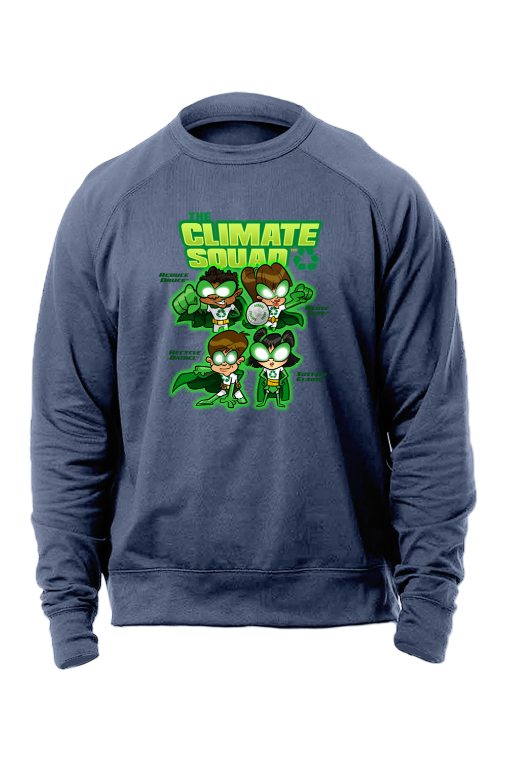 Adult Unisex Organic/Recycled Motion Crewneck Sweatshirt The Climate Squad