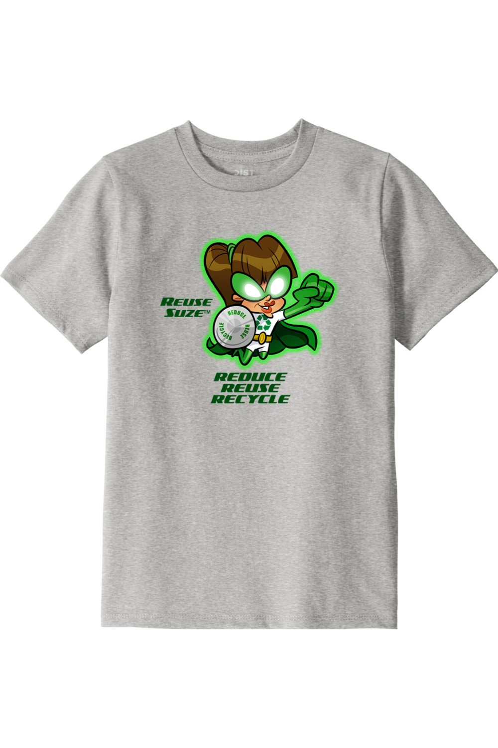 Youth 100% Recycled Material T-Shirt Reuse Suze